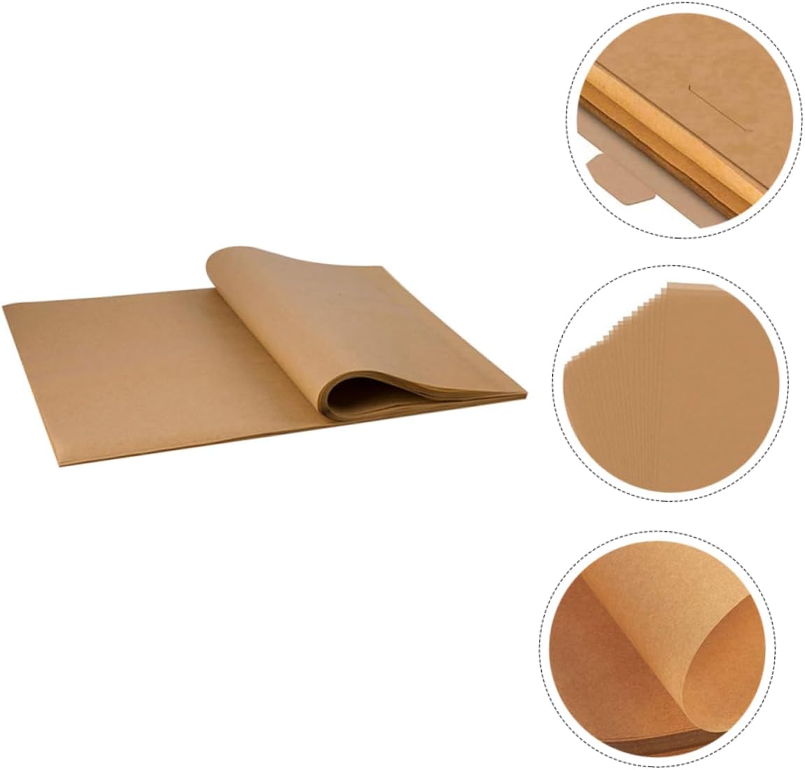 Mikinona 200pcs Oven Baking Paper Air Fryer Paper Liners Non-stick Baking Barbecue Parchment for Air Fryer Oven