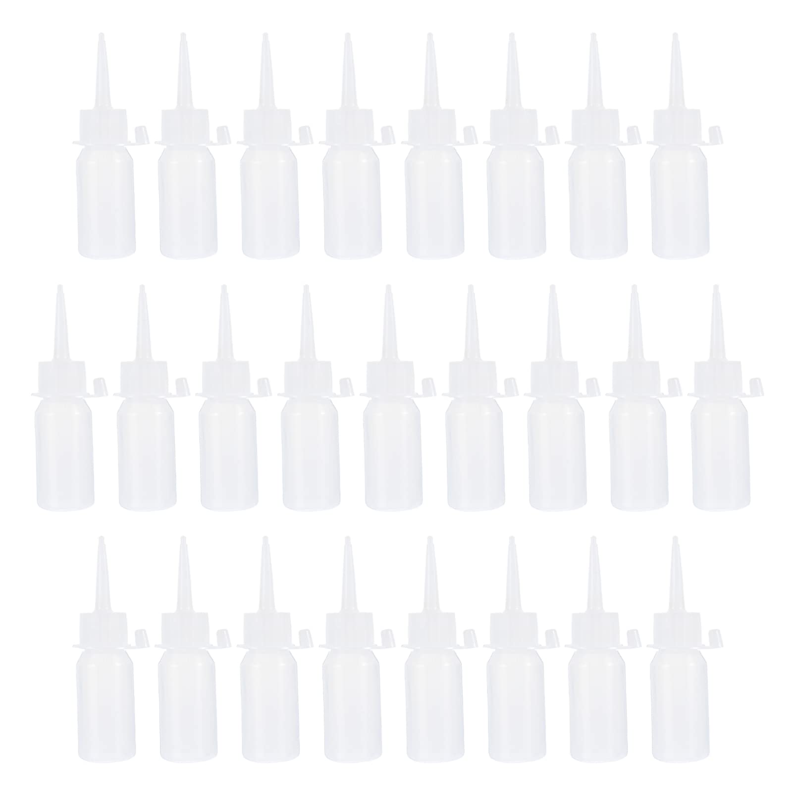 Wakauto 25pcs Sewing Machine Oil Bottles Silicone Tip Machine Oil Container Pet Plastic Ideal for Sewing Bikes