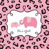 Amscan Sweet Safari Girl Baby Shower Party Beverage Napkins (36 Piece), 5 x 5