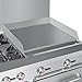 KoolMore KM-CRG60-NG 60 in. 6 Burner Commercial Natural Gas Range with 24 in. Griddle