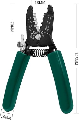 Miniatura 3 de Cortador de tubo capilar profesional, alicates de corte de alambre, tijeras resistentes, 0.004 in-0.118 in, para herramientas de hardware de