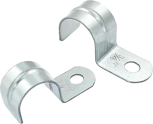 Miniatura 9 de Biaungdo 30 piezas de correa de tubo rígida M12, correa de un agujero de 1/2 pulgada de acero galvanizado, abrazaderas de tubo de alta resistencia