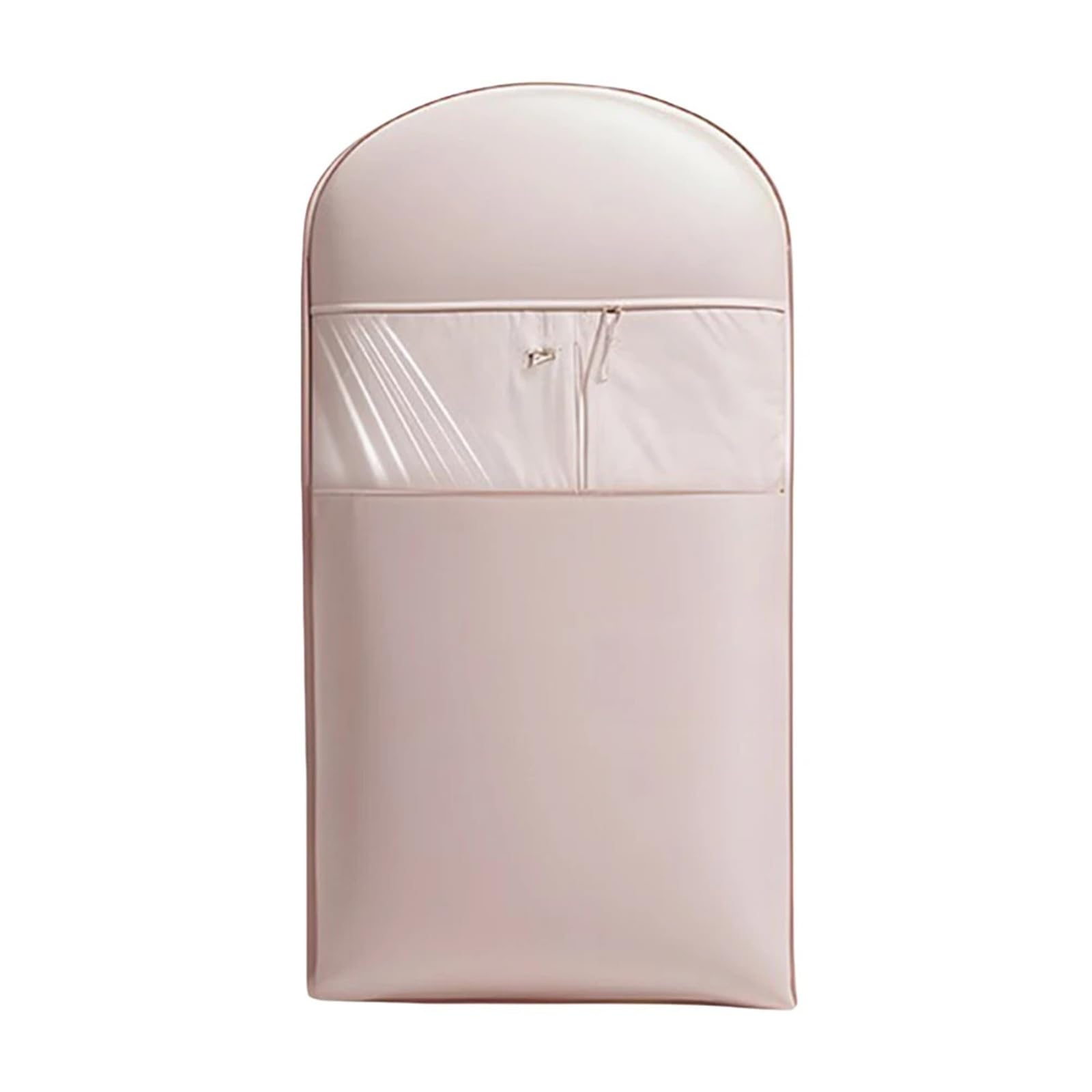 Clothes Covers Protector Bags Space Saving Hanging Garment Bag With Self Compression Zipper Down Coat Dust Cover Transparent Visibility(Pink,L)