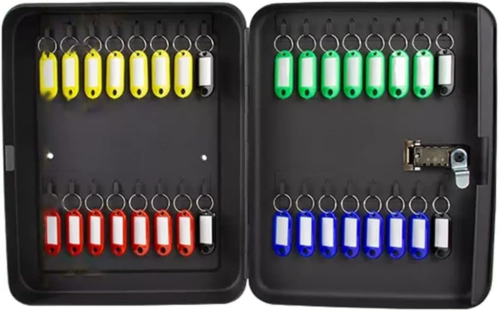 Large Key Box with Combination Lock 5 Kinds of Capacity Optional Key Cabinet, Wall-Mounted Real Estate Car Storage Key Management, Combination Lock Type