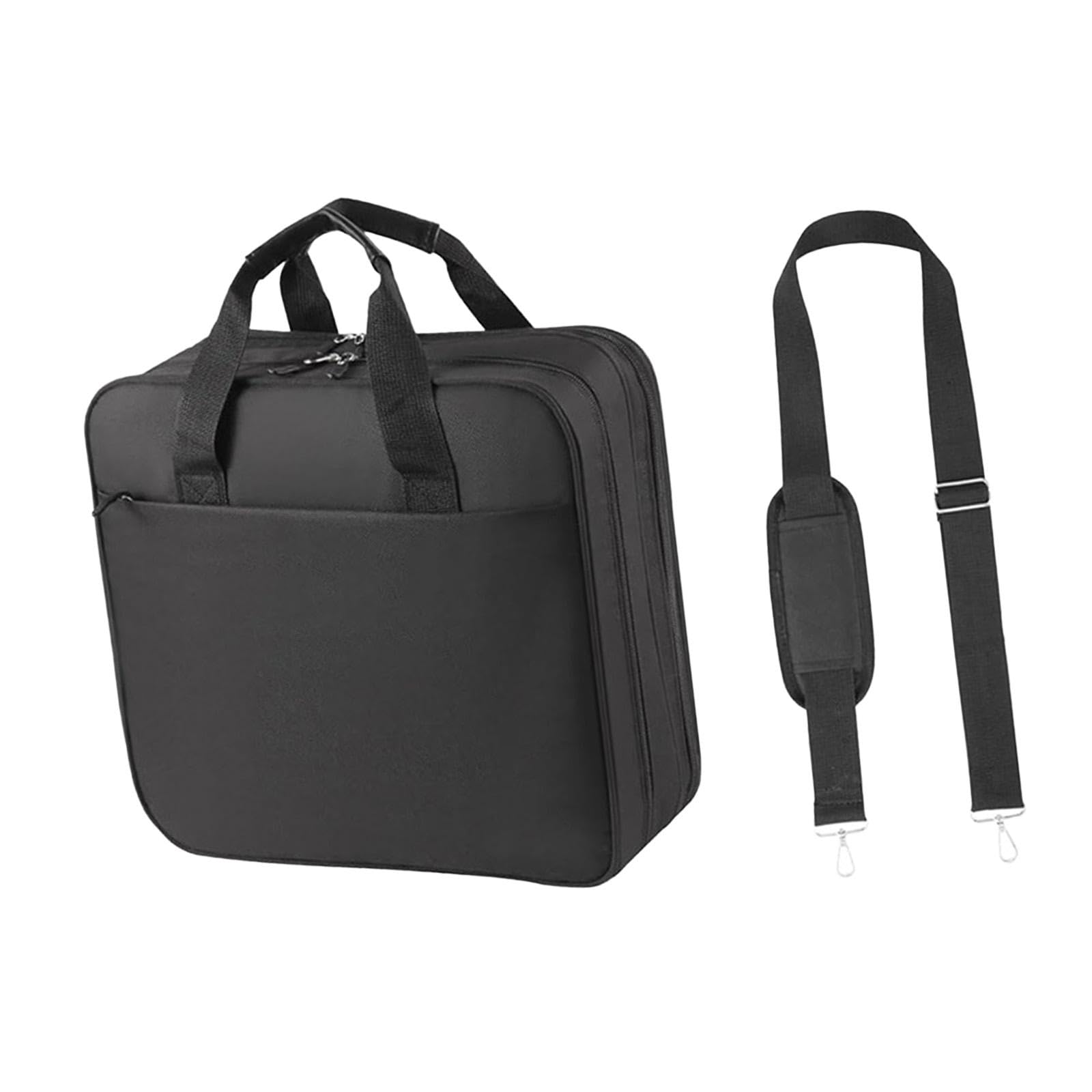 Carpeta de Negocios Organizadora A4, Bolso de Mano Multifuncional con Correa Desmontable, Tela Oxford Resistente para Oficina, Estudio y Viajes (34.5x12x33 cm / 13.6x4.7x13 in)