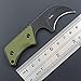 Ccanku C1294 Fixed Blade Knife,9Cr18Mov Blade G10 Handle EDC Tool Neck Knife for Outdoor, Camping, Hiking, Fishing with kydex Sheath (Army Green)