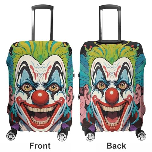 Carry on Luggage Cover Clowns Suitcase Covers for Luggages Tsa Approved Travel Luggage Sleeve Protector Elastic Suitcase Protector Anti-Scratch Washable Fits 19-30 Inch Case -L3