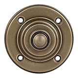 STALLION HARDWARE Brass Doorbell Push Button Wall Mounting Vintage Decorative with Easy Installation (Antique Brass)