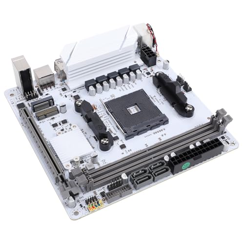 Yanmis ITX AM4 Motherboard Unterstützt CPU der Serien 5000/4000/3000/2000/1000 Dual Channel DDR4 64 GB HD-Multimedia-Schnittstelle VGA M.2 NVMe USB 3.0 Desktop-Board