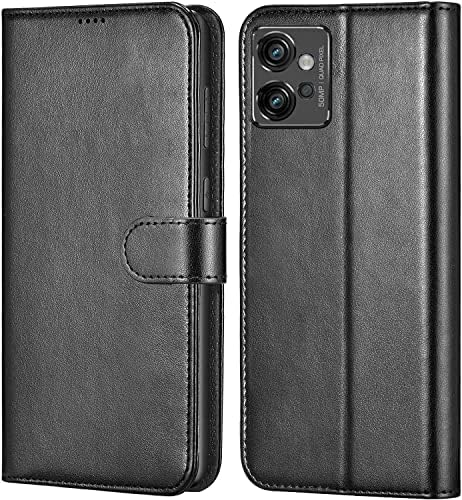 DFV mobile - per Motorola Moto G32 (2022) Custodia Clip da cintura in metallo Portacarte orizzontale Tessile