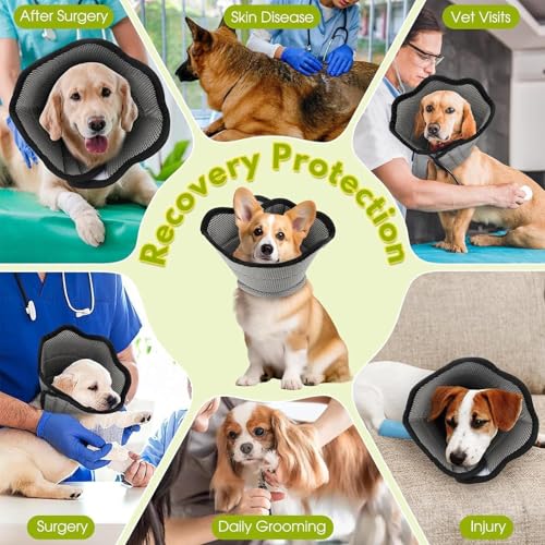 Feestelijke Vormen - Weiche Alternative gegen Lecken für Hunde, Schutzzubehör für die Pflege von Wunden und Haustieren, verhindert Bisse, für Wohnung, Schlafzimmer, Wohnzimmer, Außenbereich