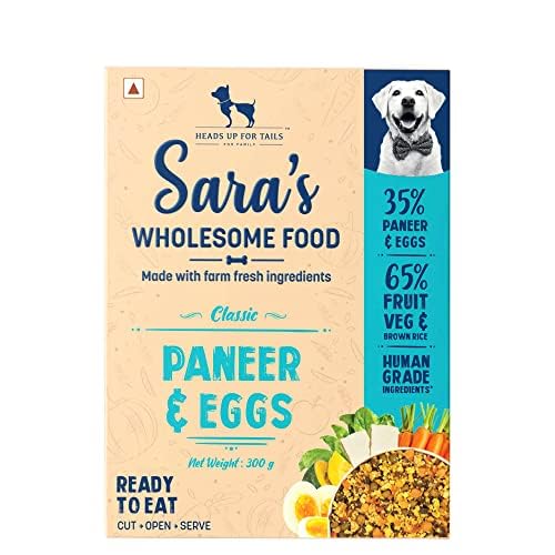 Heads Up For Tails Saras Wholesome Food - Classic Paneer And Eggs Dog Food - 300Gm, All Life Stages (B0CDLXYZ51) Amazon Price History, Amazon Price Tracker