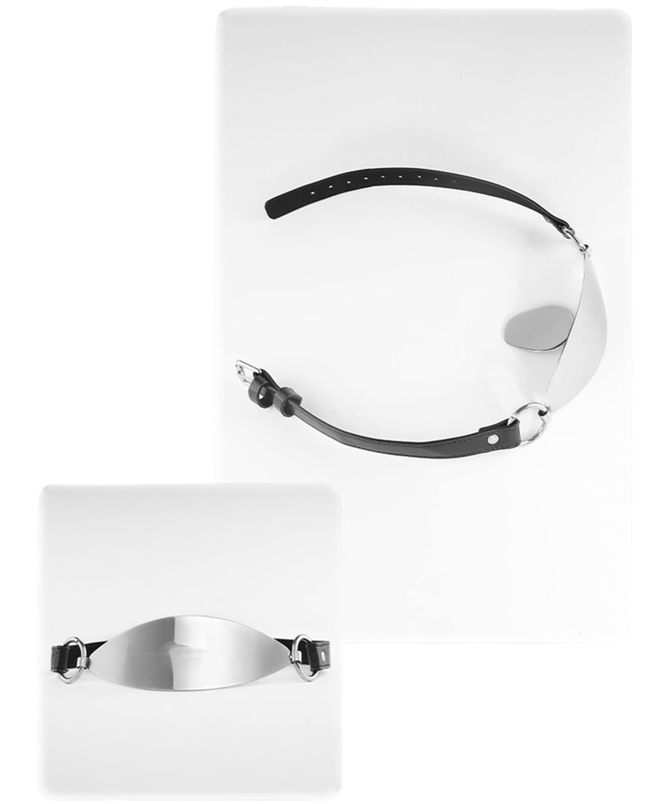 Fetisch Mundknebel Zungenstrecker Metal Knebel Gag Ball Mund Plug Mundsperre BDSM Bondage Mundknebel Ringknebel Mouth Bondage Spiele Erotik Flirten SM Sexspielzeug Für Paare