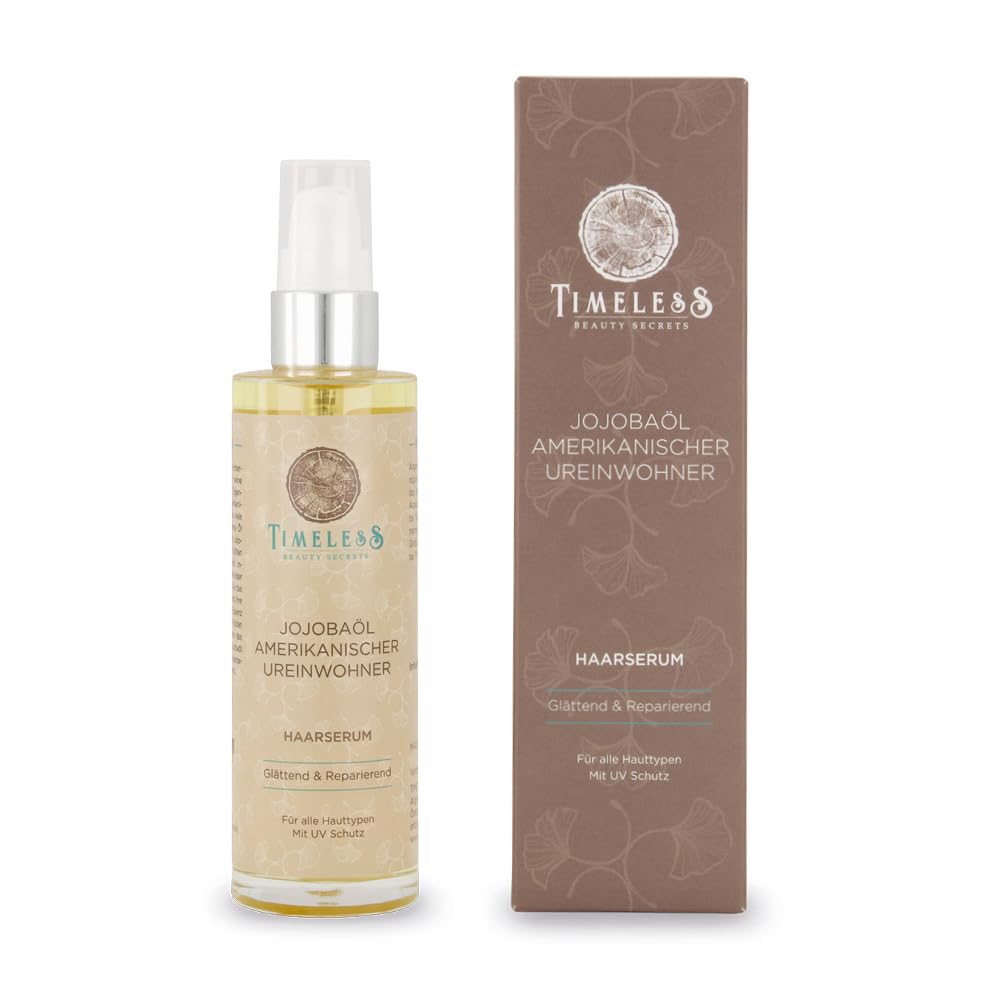 TBS Haarserum Jojobaöl Amerikanischer Ureinwohner - Für Intensive Feuchtigkeitsaufnahme, Entwirrt Verfilztes Haar und Verleiht Glanz