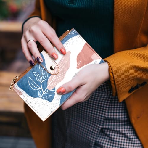 Image of Travelambo RFID Wallet Women Large Size Bifold Multi Card Wallet Case with Zipper Pocke Credit Card Holder for Women
