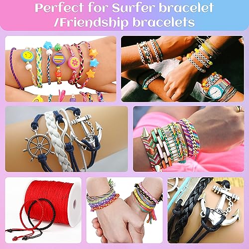Candygirl Fio De Nylon Para Pulseiras, 20 Rolos De Cordão De Nó Chinês 0,7 Mm Kumihimo Friendship Br