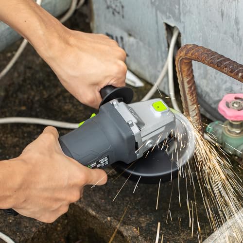 GALAX PRO Electric Angle Grinder,Equipped with 4.0 Amps Motor with 750W Max Output Power,4-1/2 inch Corded Angle Grinder 12000RPM with Cutting & Grinding Wheels,Flap Disc and Auxiliary Handle - Image 8