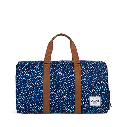 Image of Herschel Supply Co. Novel, Peacoat Mini Floral /Tan Synthetic Leather