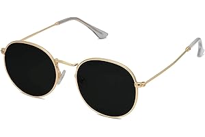 Polarized Round Sunglasses Men 100% UV Protection