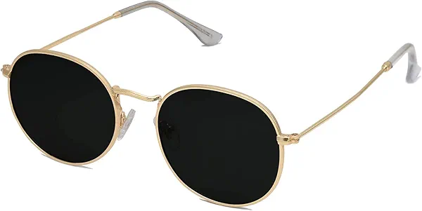SOJOS Small Round Polarized Sunglasses for Women Men Classic Vintage Retro Shades UV400 SJ1014
