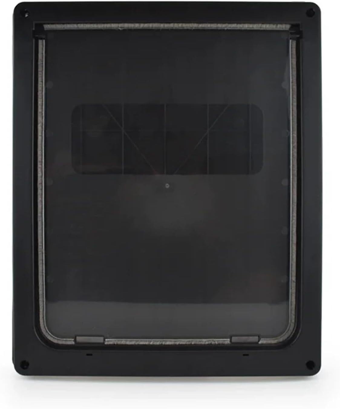 JvFbjLF Pet Door Medium Size And For Dogs Cut-out Frame Lockable Free Access(Schwarz,M)