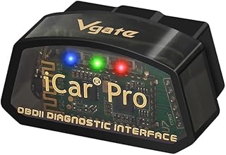 Vgate iCar Pro BLE 4.0 OBD2 Diagnostic Tool Fault Code Reader OBDII Compatible Car Adapter Check Engine Light for iOS, Android and Windows
