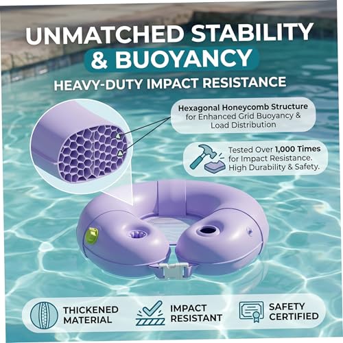 Flotteurs de natation pour bébé gonflables violets pour sécuriser les petits - 5
