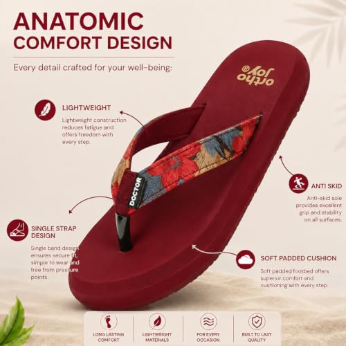 Image of ORTHO JOY Fancy Doctor Slipper || Orthopedic Fashionable /Comfortable slipper for Women