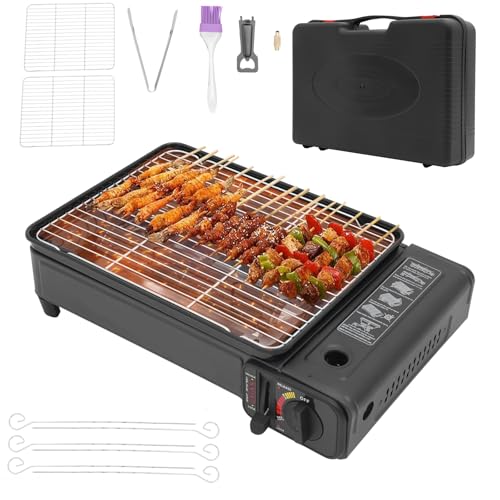 Camping Gasgrill 2,2 kW Tragbar mit...