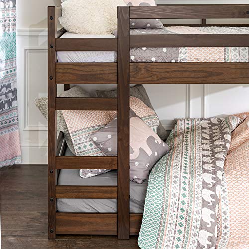 image for Walker Edison Alexander Classic Solid Wood Stackable Jr Twin over Twin