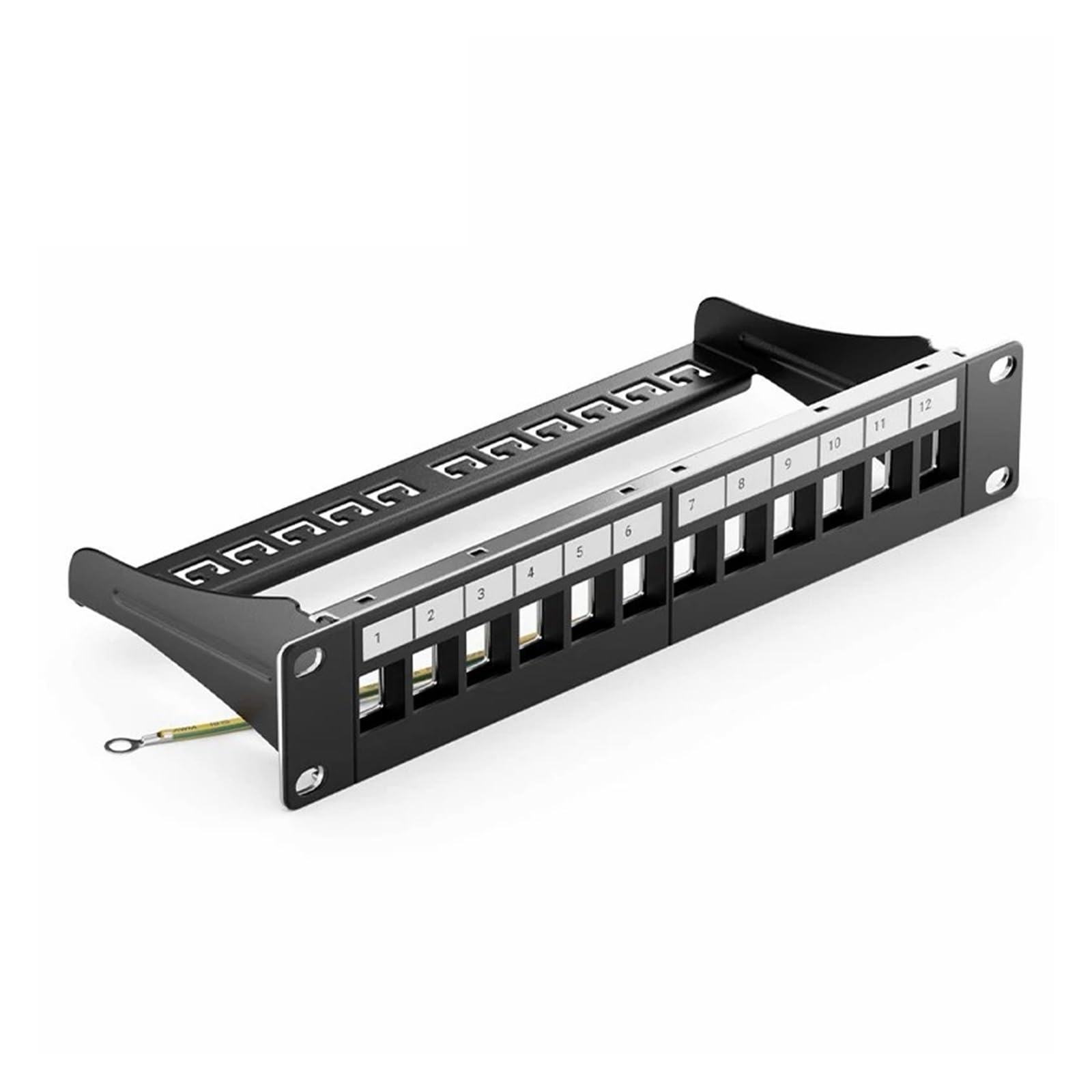 10 Zoll 12-Port 1U leeres Patchpanel(Silver)