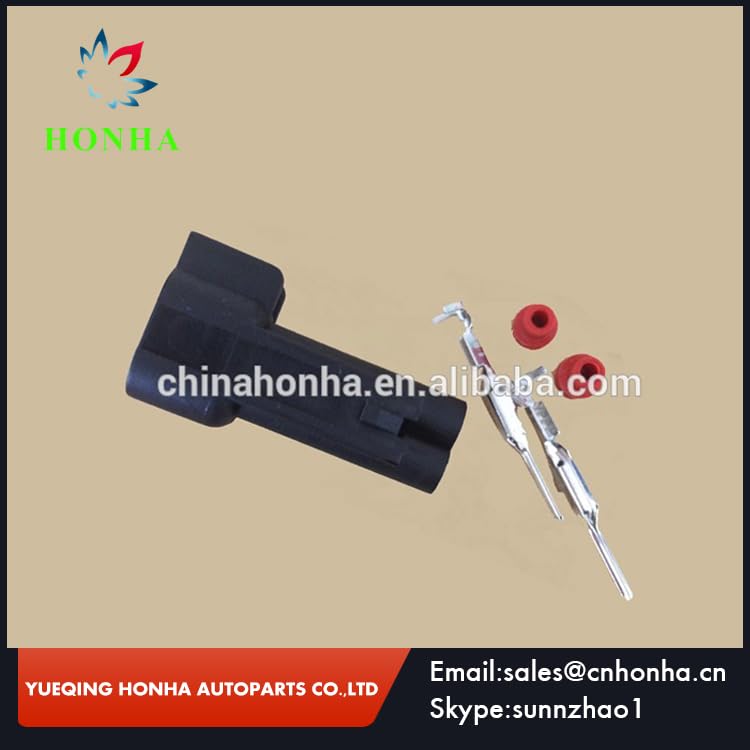 EV6 EV14 2 Pin Waterproof Male Wire Harness Fuel Injector Auto Connector - (Color Name: 50)