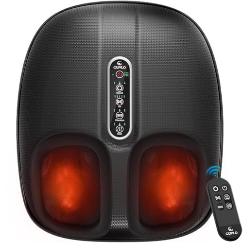 CuPiLo Foot Massager with Heat FSA Eligible HSA, Shiatsu Feet Massager with Remote Control,...