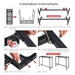 REDCAMP 39" Folding Outdoor Bar Table, Patio Bar Height Table - Image 7