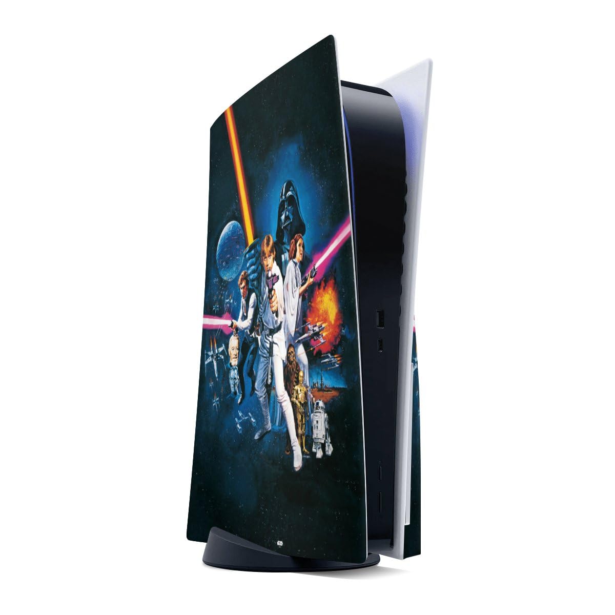 DeinDesign Skin Compatibile con Sony Playstation 5 Disc Edition Pellicola Adesivi Star Wars Episodio IV Merchandise