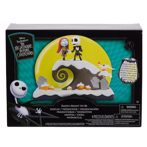 Disney Tim Burton’s The Nightmare Before Christmas “Simply Meant to Be” Display, Jack Skellington and Sally Collectible Figurines, Kids Toys for Ages 3 Up by Just Play by Just Play - Image 6
