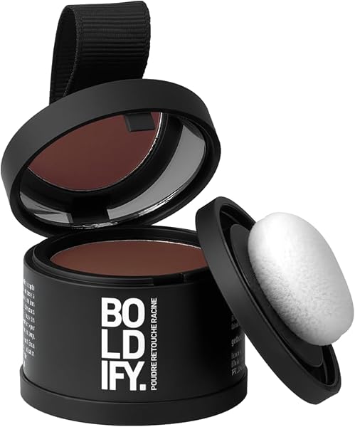 BOLDIFY Poudre de Racine de Cheveux (Auburn), Retouche Racines Instantanée, Camoufle Cheveux Gris, Résultat Naturel 4g - 1