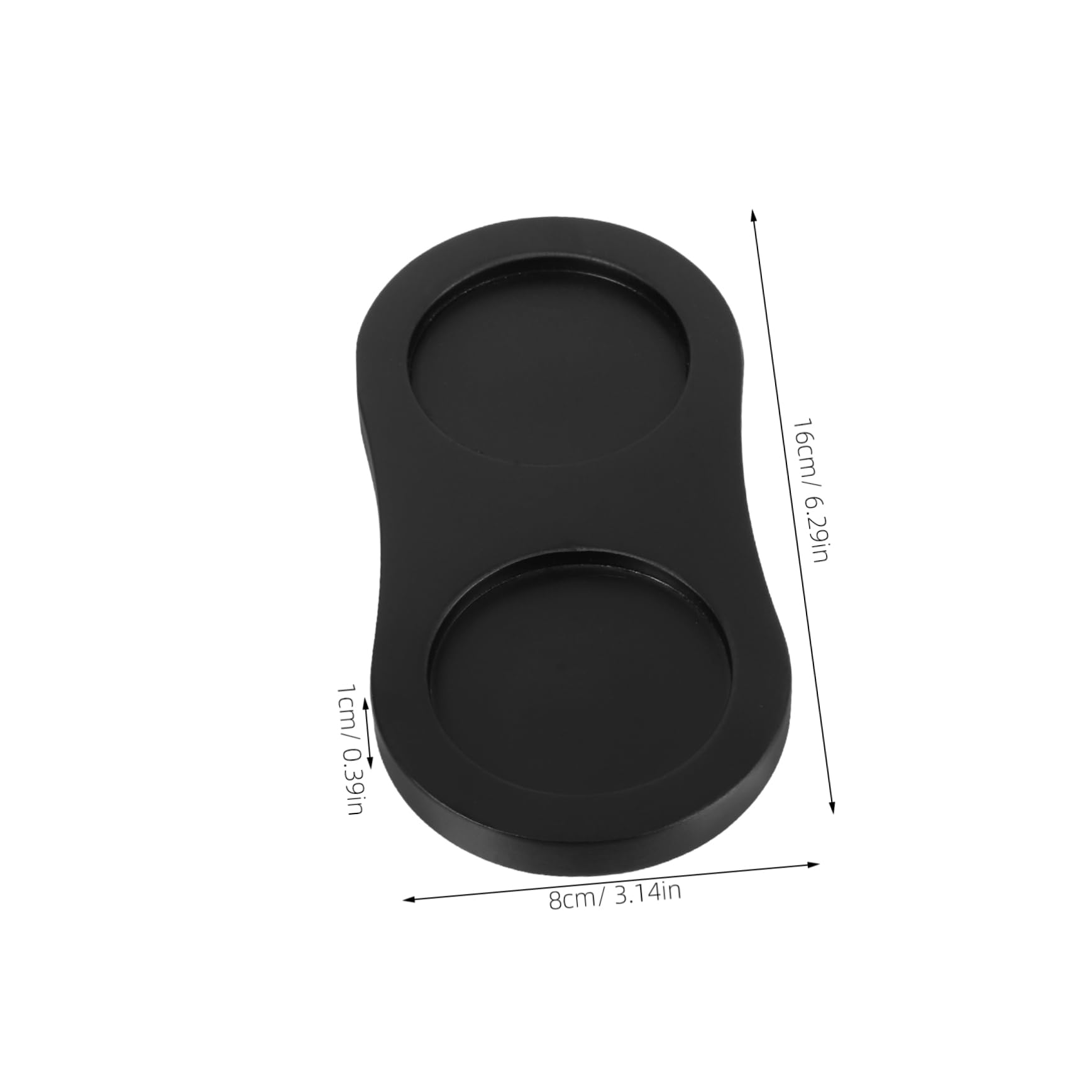 CIYODO Countertop Condiment Holder Wooden Grinder Base Salt Pepper Mill Rest Easy to Clean Design