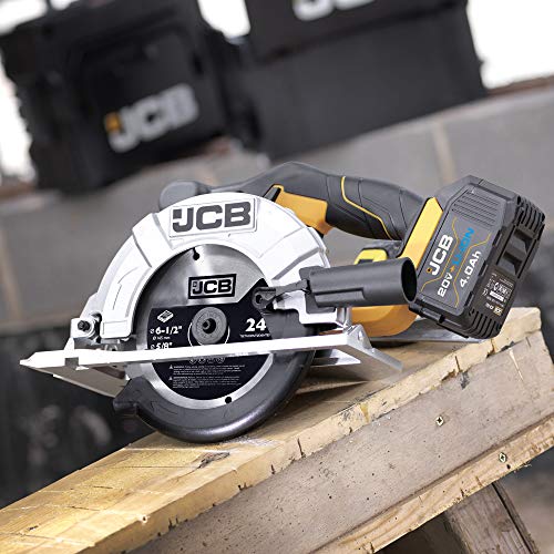 Jcb Tools - Jcb 20V Circular Saw 6-1/2-Inch Power Tool With Adjustable Depth - No Battery - For Straight, Crosscuts, Bevel Cuts, Angled Cuts, Repeat Cuts, Woodworking, Home Improvements, Professionals #TOP6