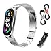 Produktbild SenMore Ersatzband Kompatibel für Mi Band 6/5, Mi Band 4/3 Armband, Ersatzband Wasserdicht Edelstahl Ersatz-Armband Xiaomi Band 6 Armband Zubehör für Xiaomi Mi Band 6/5 Armband Metall Mi Band 4/3
