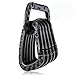 DB.WOR Carabiner Tactical 6pcs Enforcement Polymer Light Weight D-ring Hanging Hook (Black)