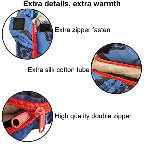 Anj Outdoors 100201P 32F-59F Youth And Kids Sleeping Bag | Indoor/Outdoor Boys And Girls Sleeping Bag | Mummy Style thumb #3