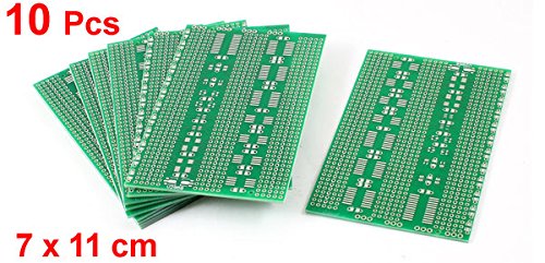 Carte de prototypage PCB 2.54mm simple face 7x11cm pour vos circuits électroniques - 2