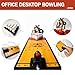 Desktop Mini Bowling Game Set For Office, Quick Ball Loading And Tabletop Bowling Alley With Ball Launcher , Equipped With Bowling Balls Accessories，Stress-Relieving Desk Toy Gift For Adults
