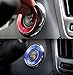 x xotic tech Engine Start Push Button Switch Ring Cover Trim, Compatible with Infiniti Q50 Q60 QX60 (Red) 29mm-38mm