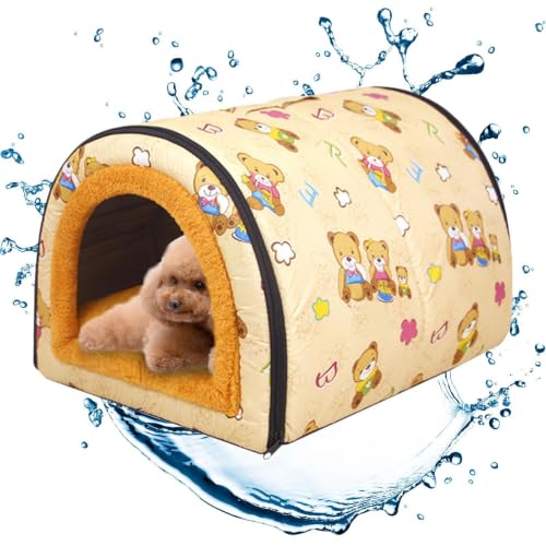 Nicho térmico para mascotas impermeable con cojín extraíble de dormitorio 8