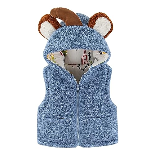 Baby Hooded Sherp𝐚 Jacket Infant Boys Girls Cozy Fuzzy Fleece Zip Up Teddy Coat Winter Warm Ear Cute Toddler Boys Coat