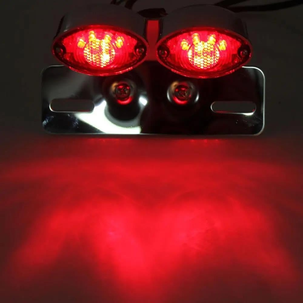 Luce Posteriore Per Motocicletta Piastra Freno A LED Fanale Indicatori Di Direzione Cafe Racer Accessori Parti Modificate Moto Custom