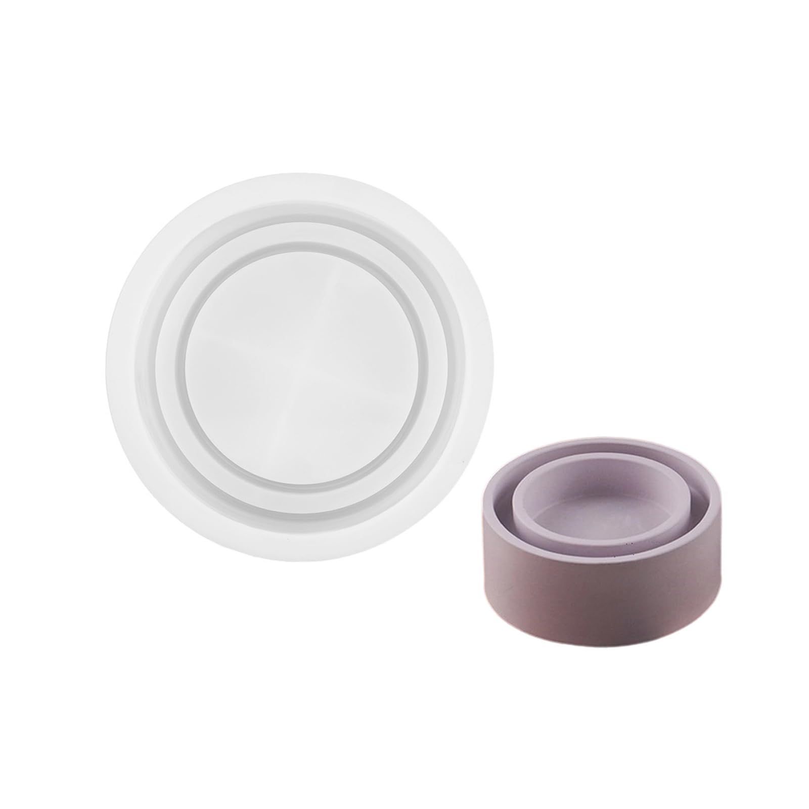 NEWFT Silicone Mold Crafting Candle Holders Candle Storage Base Suitable for Home Decors Enthusiasts Present