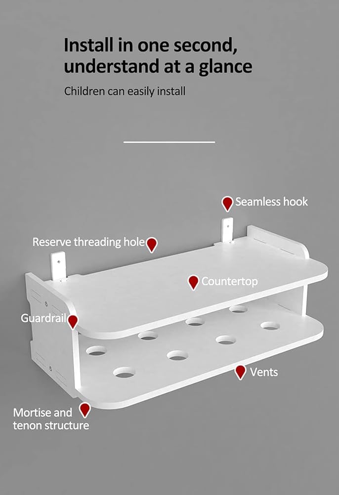 Monzlteck 小型デバイス　Wi-Fi ルータ　ケーブルボックス　壁掛け Monzlteck 小型デバイス Wi-Fi ルータ ケーブルボックス 壁掛け